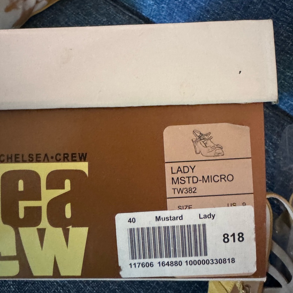 Chelsea Crew Yellow Bow Detail Heels sz 9 - Picture 3 of 3